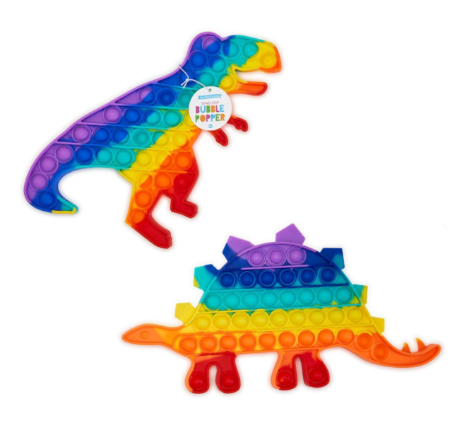 Dino Bubble Popper Large Rainbow
