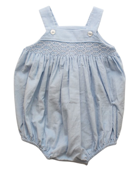 Boys Smocked Bubble Cord