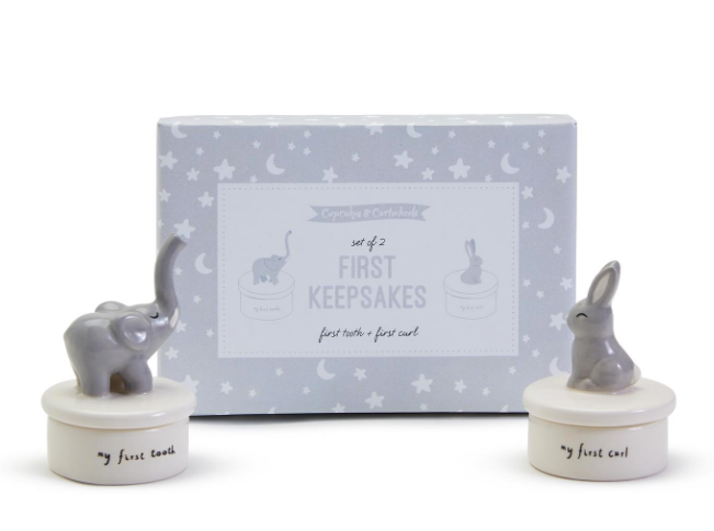 First Tooth First Curl Keepsake Set