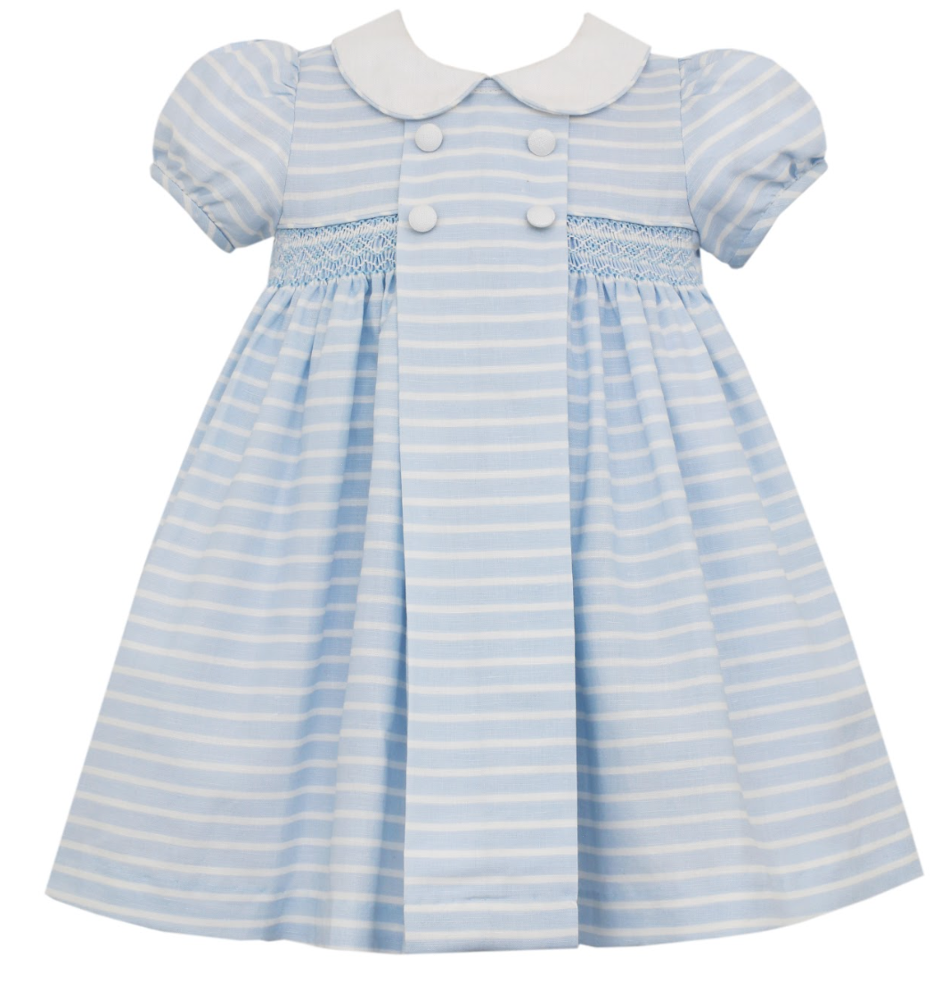 GROUP 2 Blue & White stripe float dress 3001D