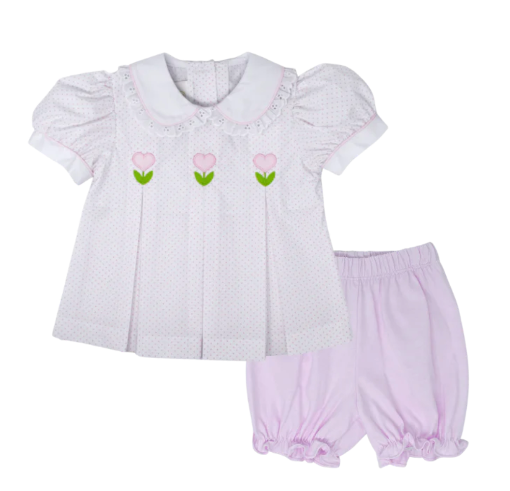 Oh Happy Dat Belle Rose Bloomer Set Tulip