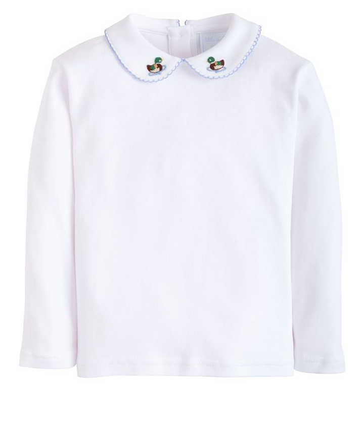 Long Sleeve Pinpoint Shirt Mallard