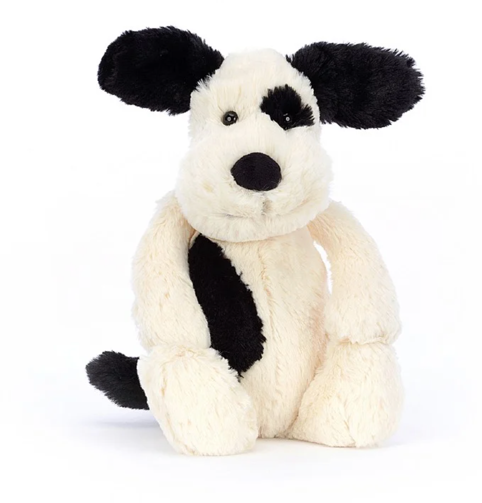 Bashful Black and Cream Puppy small