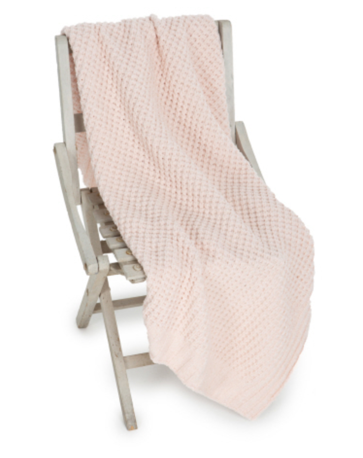 WAFFLE BABY BLANKET Pink