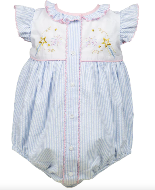 Fireworks Girl Bubble Seersucker