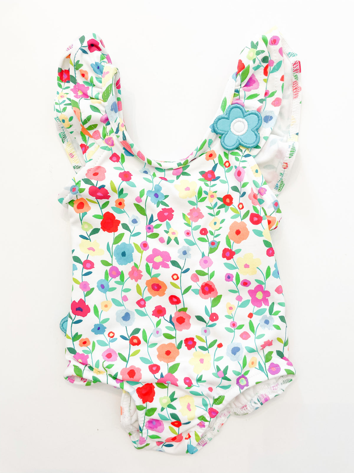 Tutti Frutti Floral Swimsuit with Ruffles