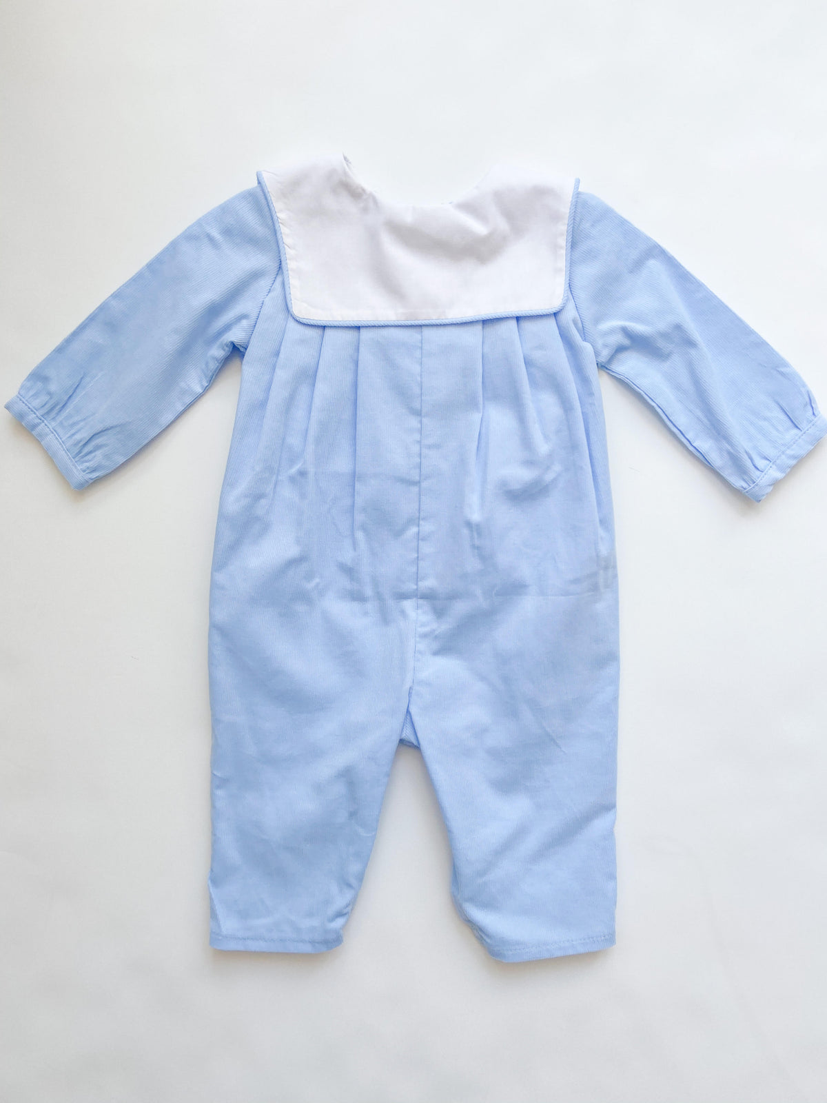 Lt Blue Cord Dressy Bub Long - Infant