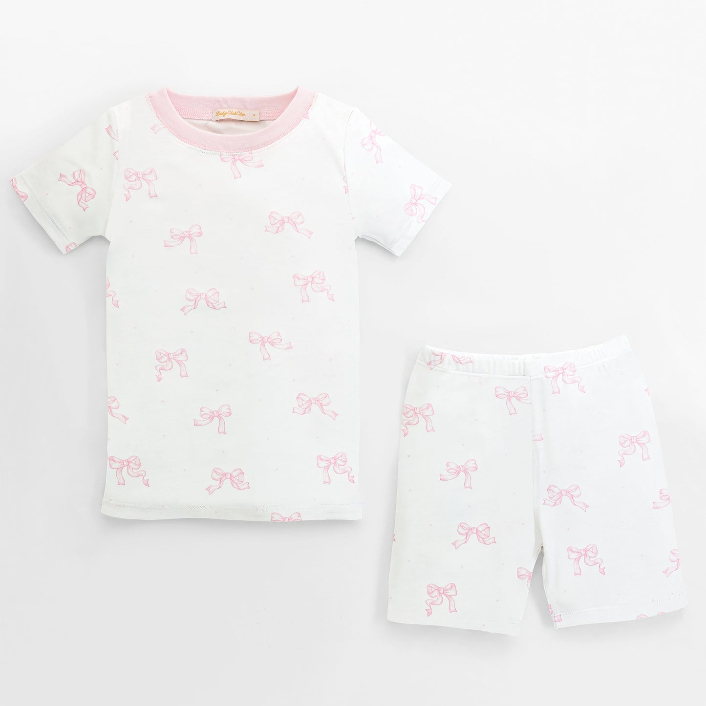 Pretty Bow Kid PJ Short Set
