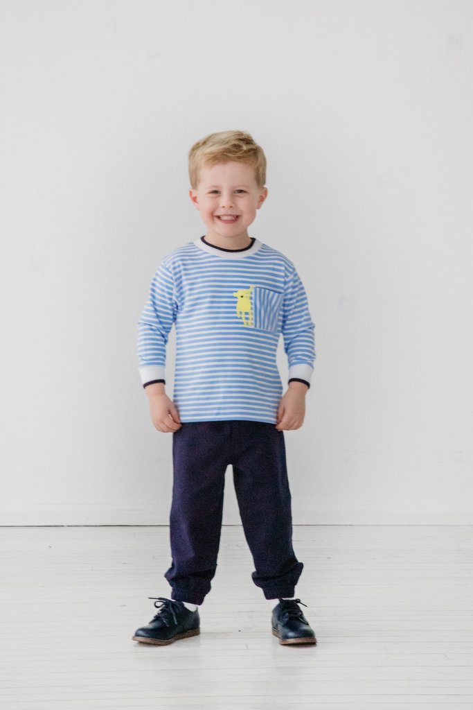 Long Sleeve Monkey Knit Shirt - Infant