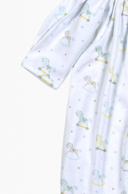 My Sweet Rocking Horse Pima Zipper Footie