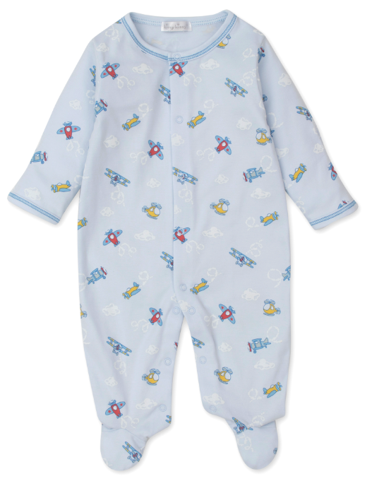 Blue Sky Planes Footie Print