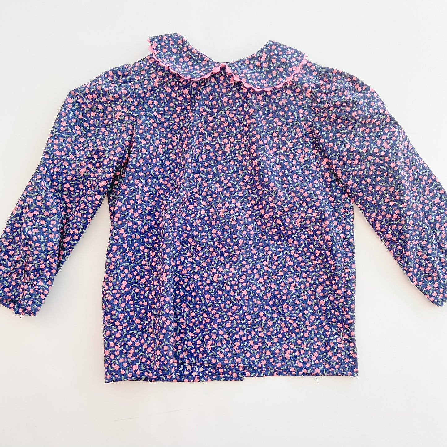 Navy Floral Blouse