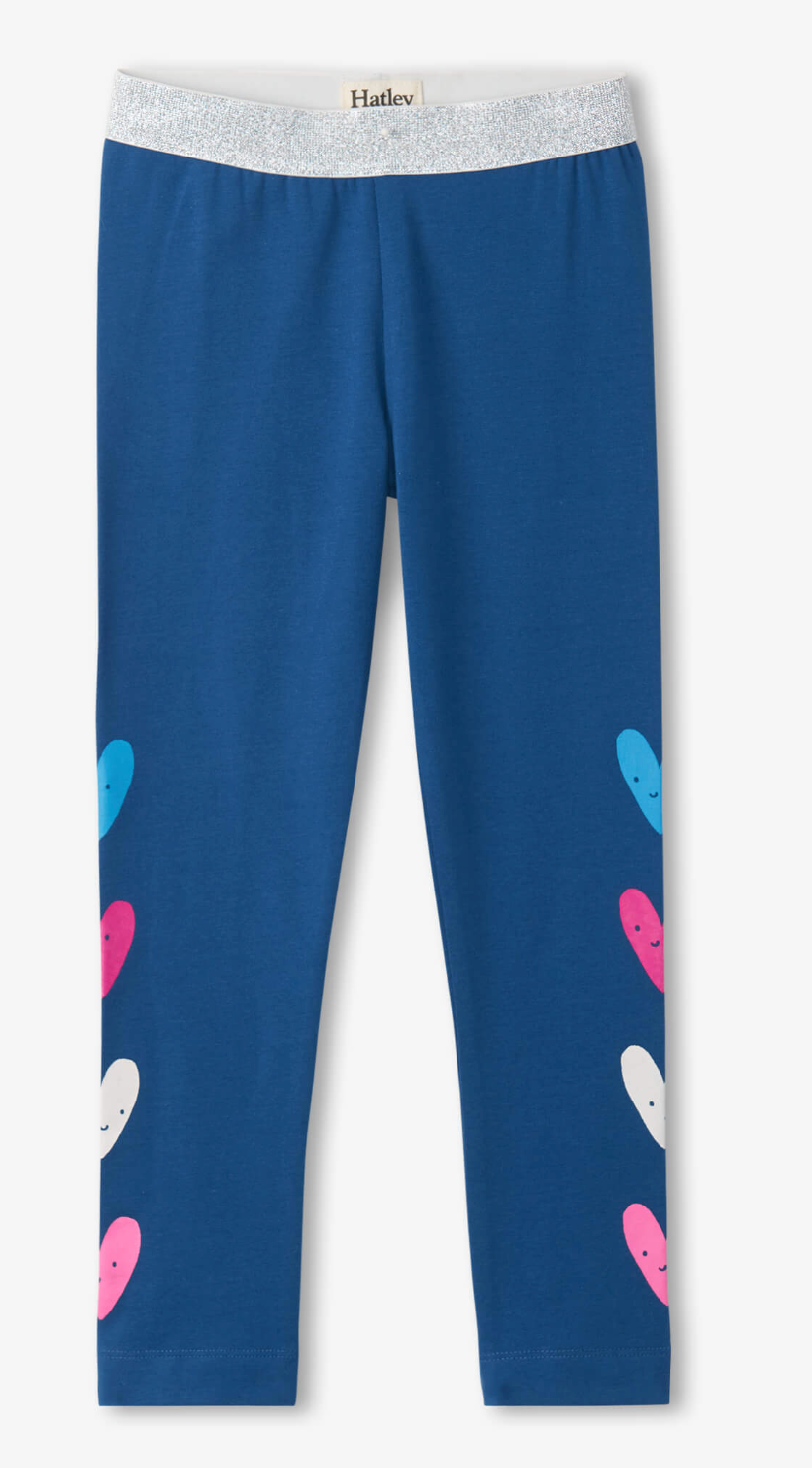 Colorful Heart Fun Waist Leggings