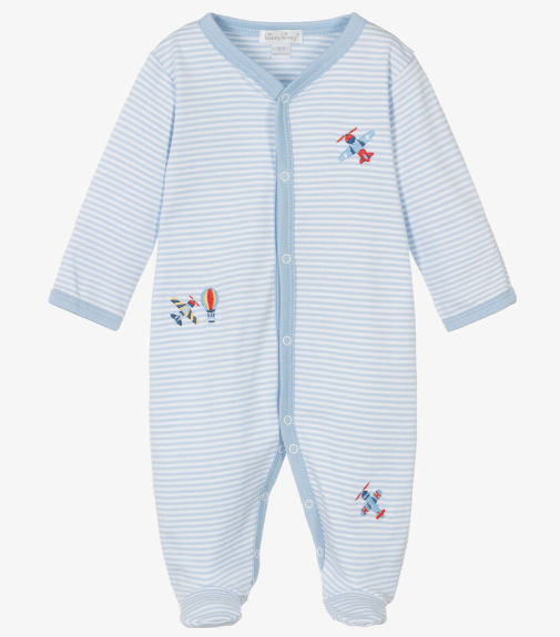 Sky Traffic Stripe Footie