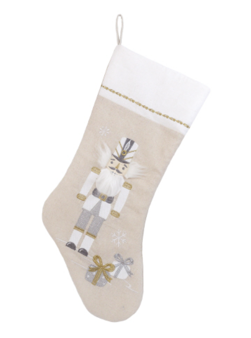 Nutcracker Stocking White