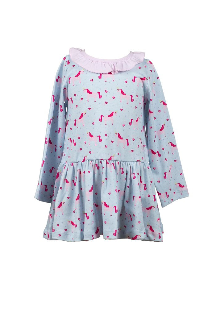 Lula Unicorn Twirl Dress- Toddler Girls
