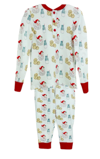 Santa Milk and Cookies Boy Pajamas