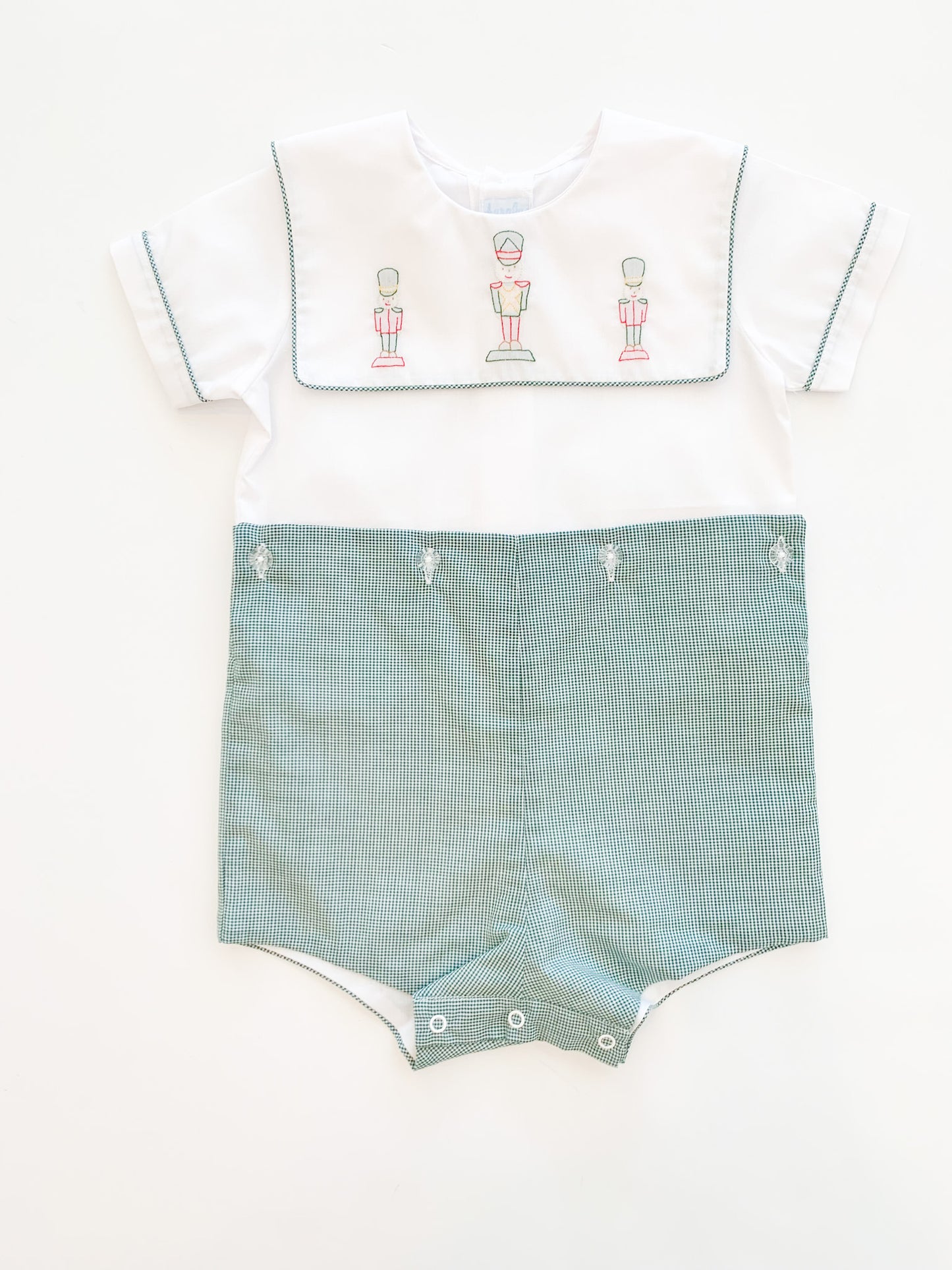 Green Check Soldier Boy Suit