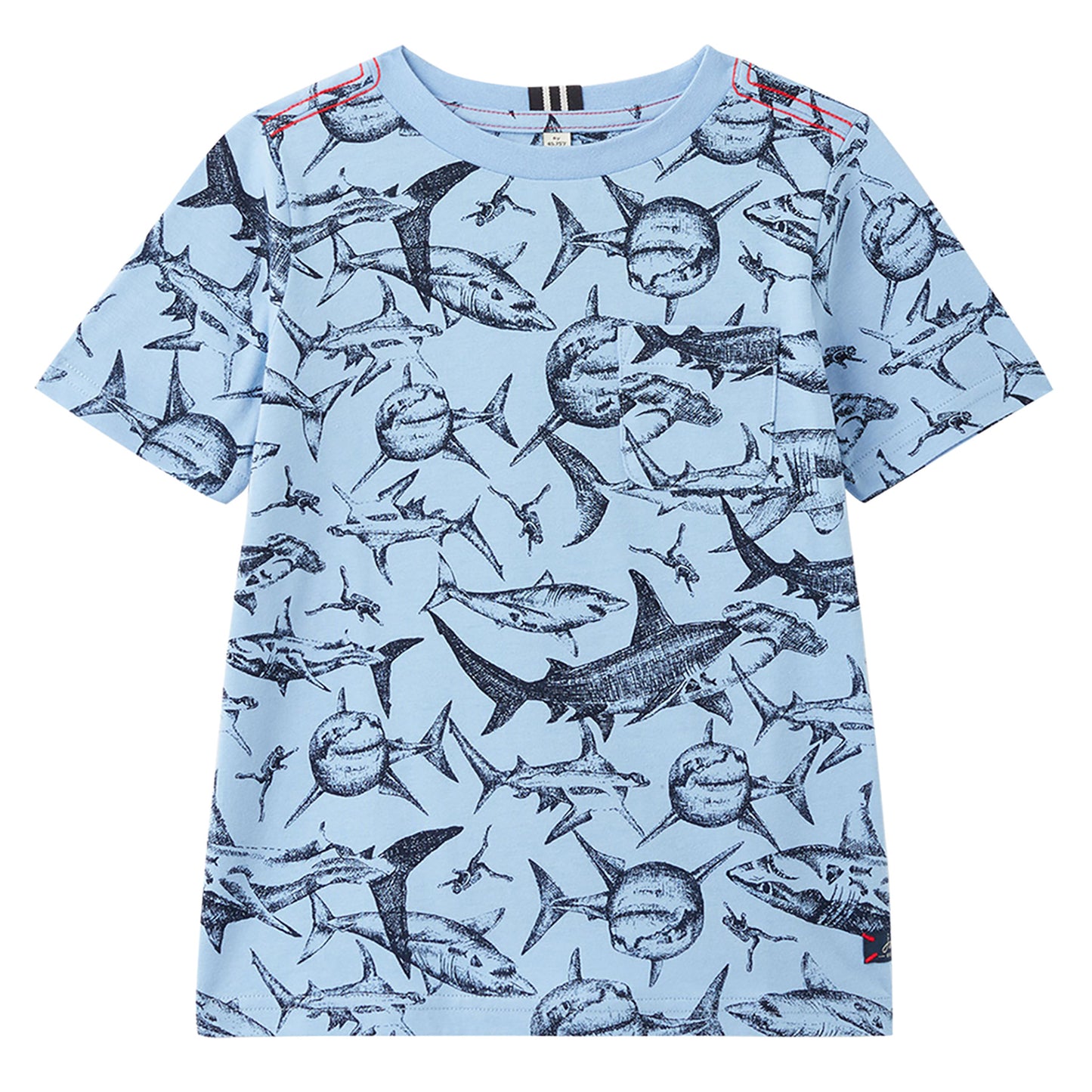 Olly Blue Shark Tee