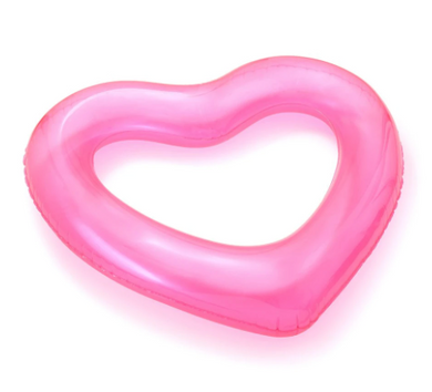 Translucent Pink Heart Inner Tube