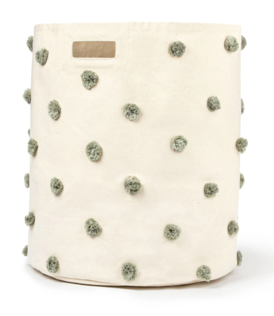 Pom Pom Hamper Sage