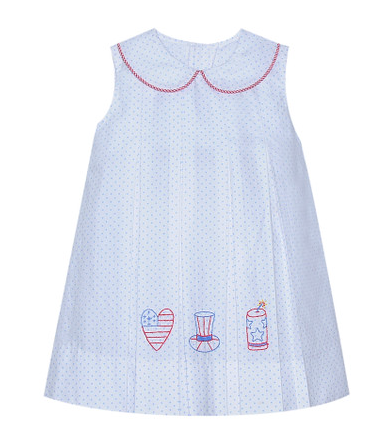Blue Charlotte Dress - Patriotic