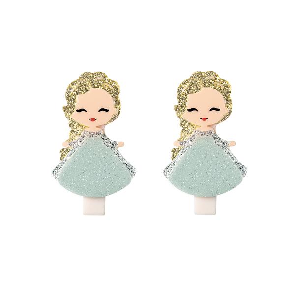 Alligator Clip - Cute Doll - Elsa