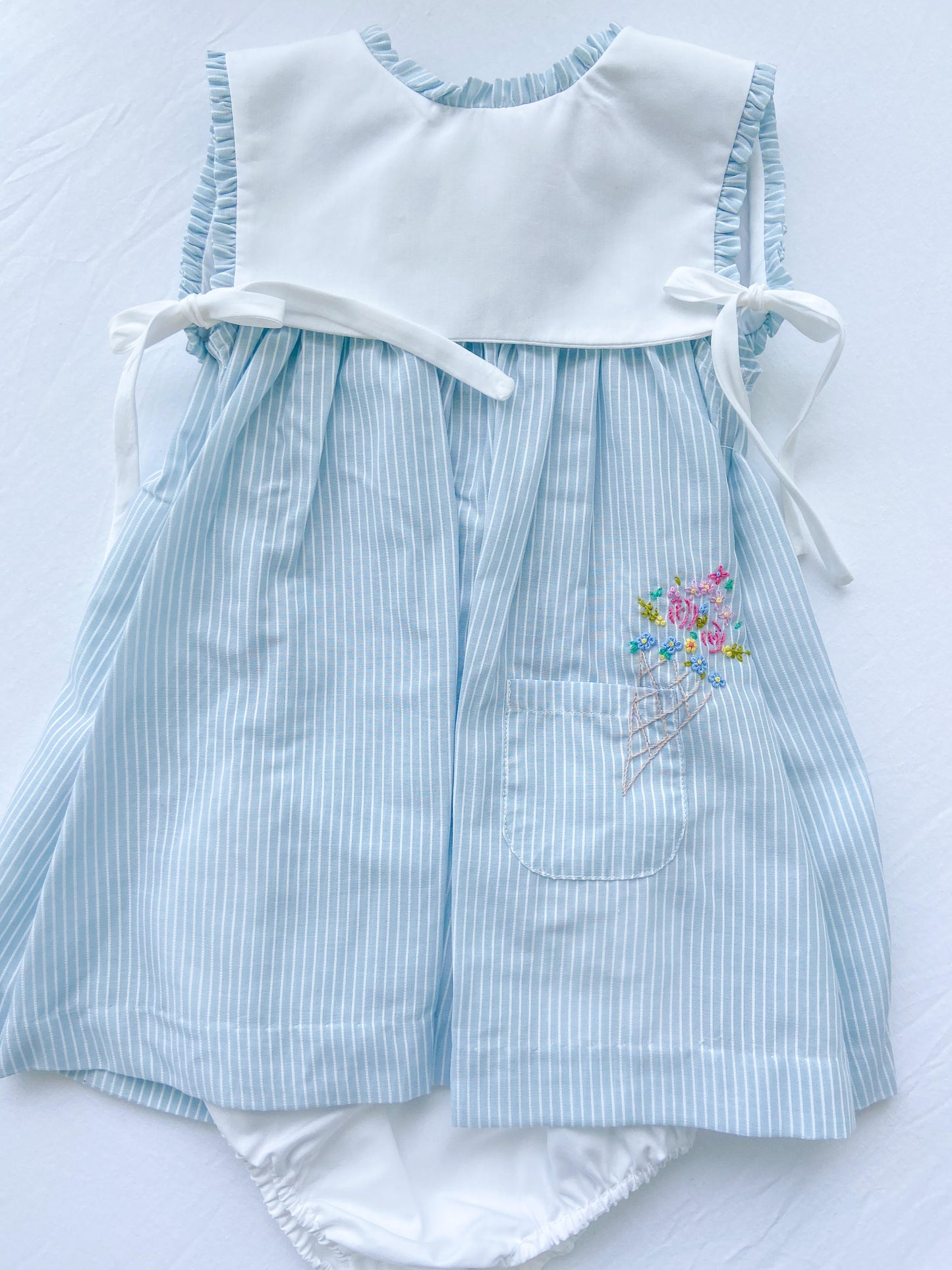 Easton Stripes Dress Blue