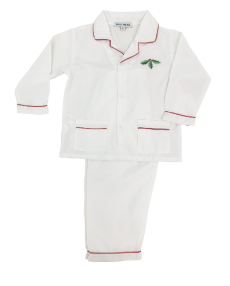 Embroidered Holly Long Sleeves PJ