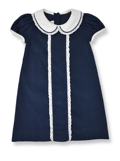 Josie Dress Navy Pa-Rum-Pum-Pum-Pum