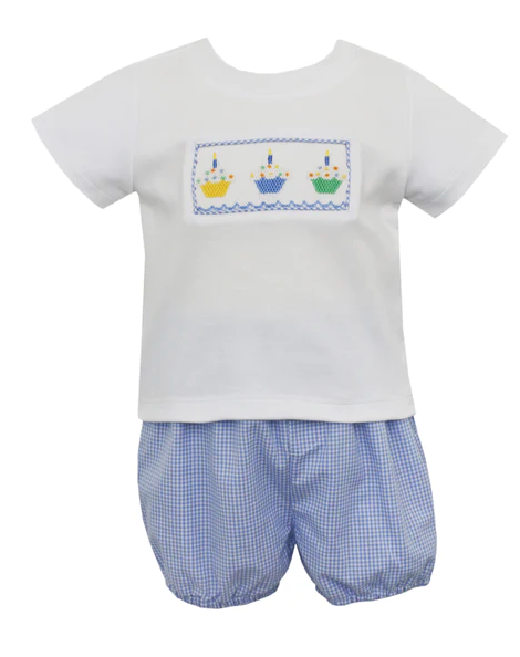 PETIT CUPCAKES Boys Bloomer Set 126M