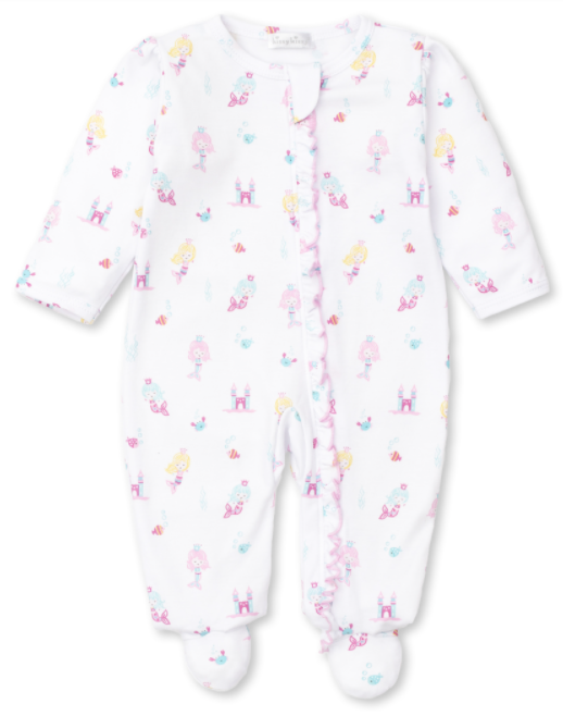 Mermaid Castle Zipper Footie