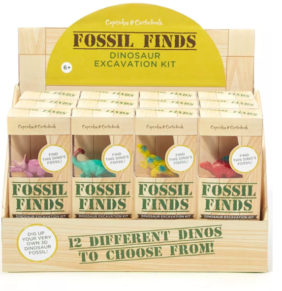 24Pc Fossil Finds Excavation Kit with Dino Figure