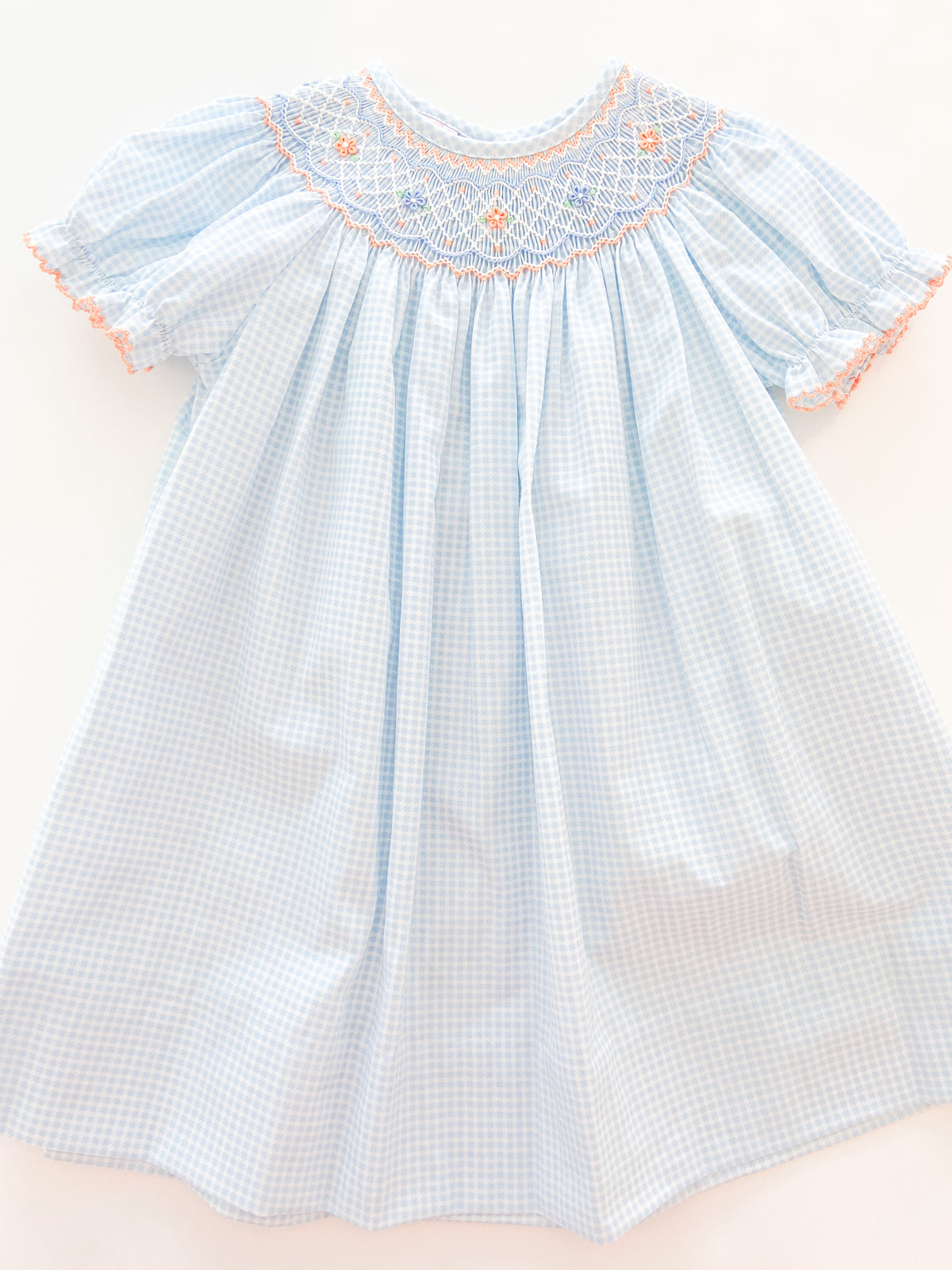 Blue and Orange Smocked Harper Bishop