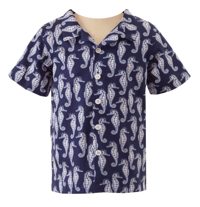 Seahorse Collar Shirt