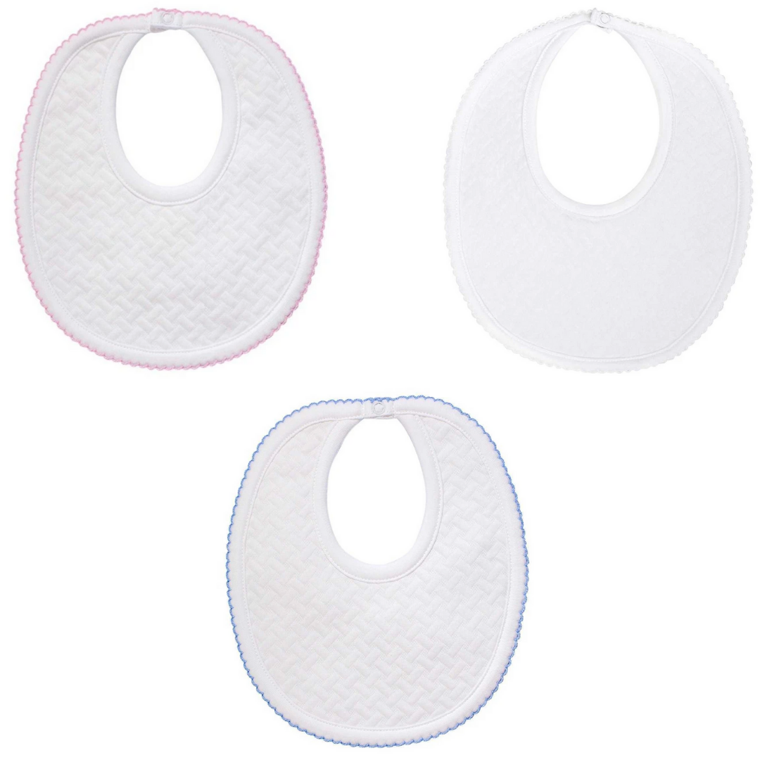 Basket Weave Baby Bib