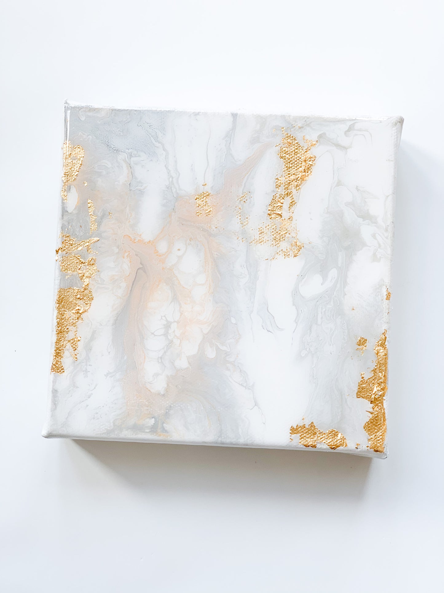 Abstract on Canvas - White 6x6