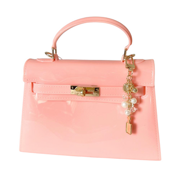 Jelly Luxe Charm Purse - pink