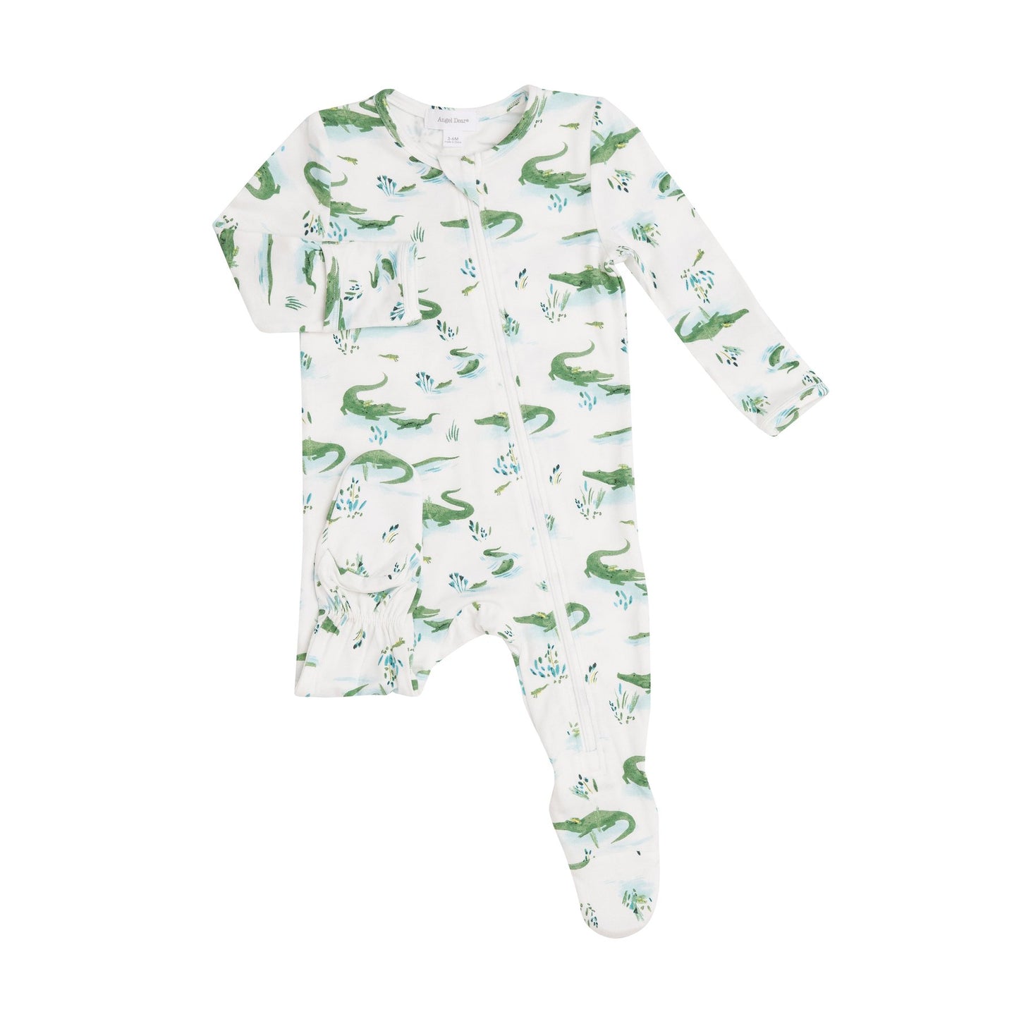 Gator Zip Footie Ivory