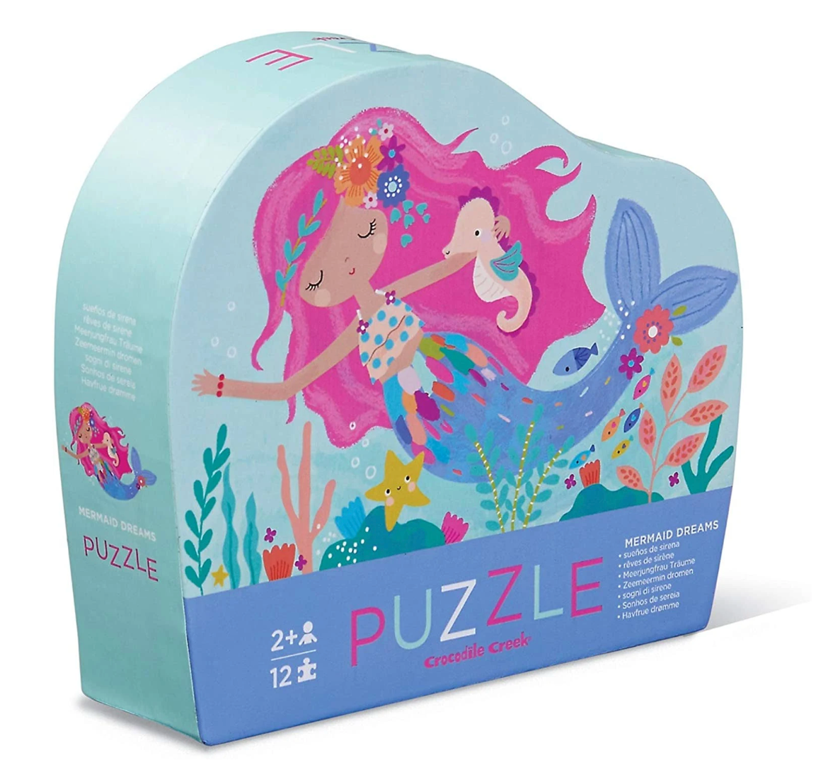 Mini Puzzle Mermaid 12Pc