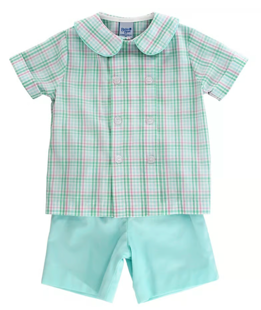 Cypress Plaid Dressy Short Set