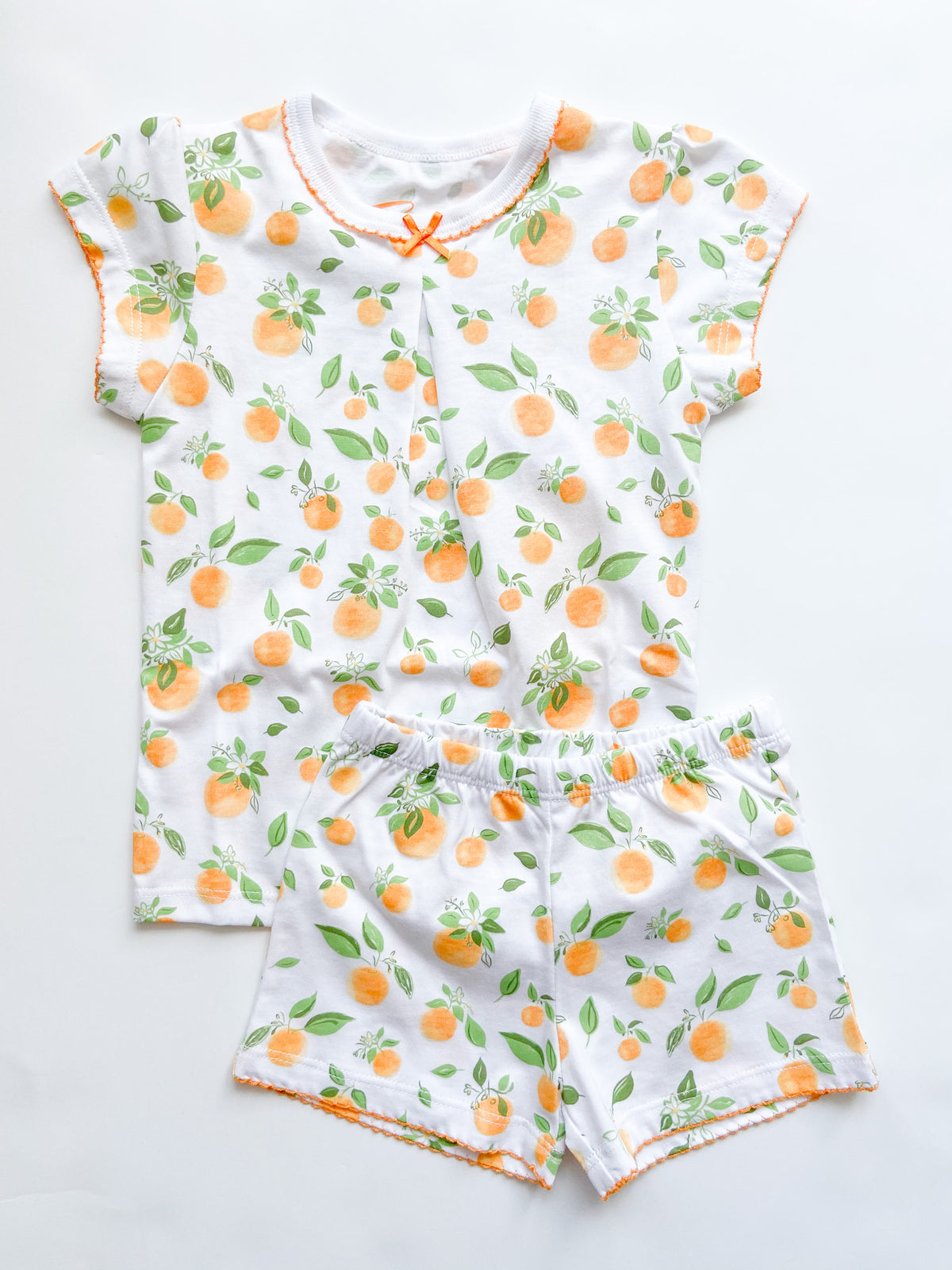 Orange Blossoms PJ set- Toddler Girls