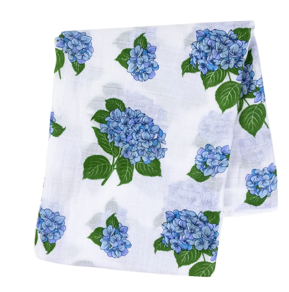 Hydrangea Swaddle Blanket