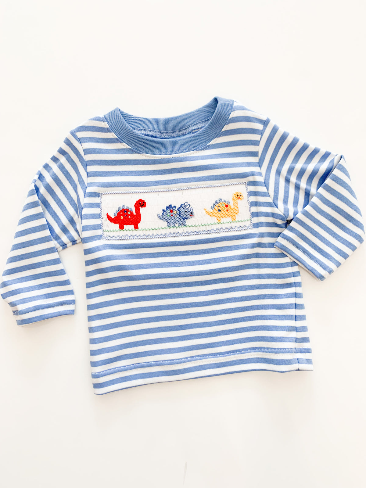 Dinosaurs Boy's Smocked Stripe T-Shirt 316P