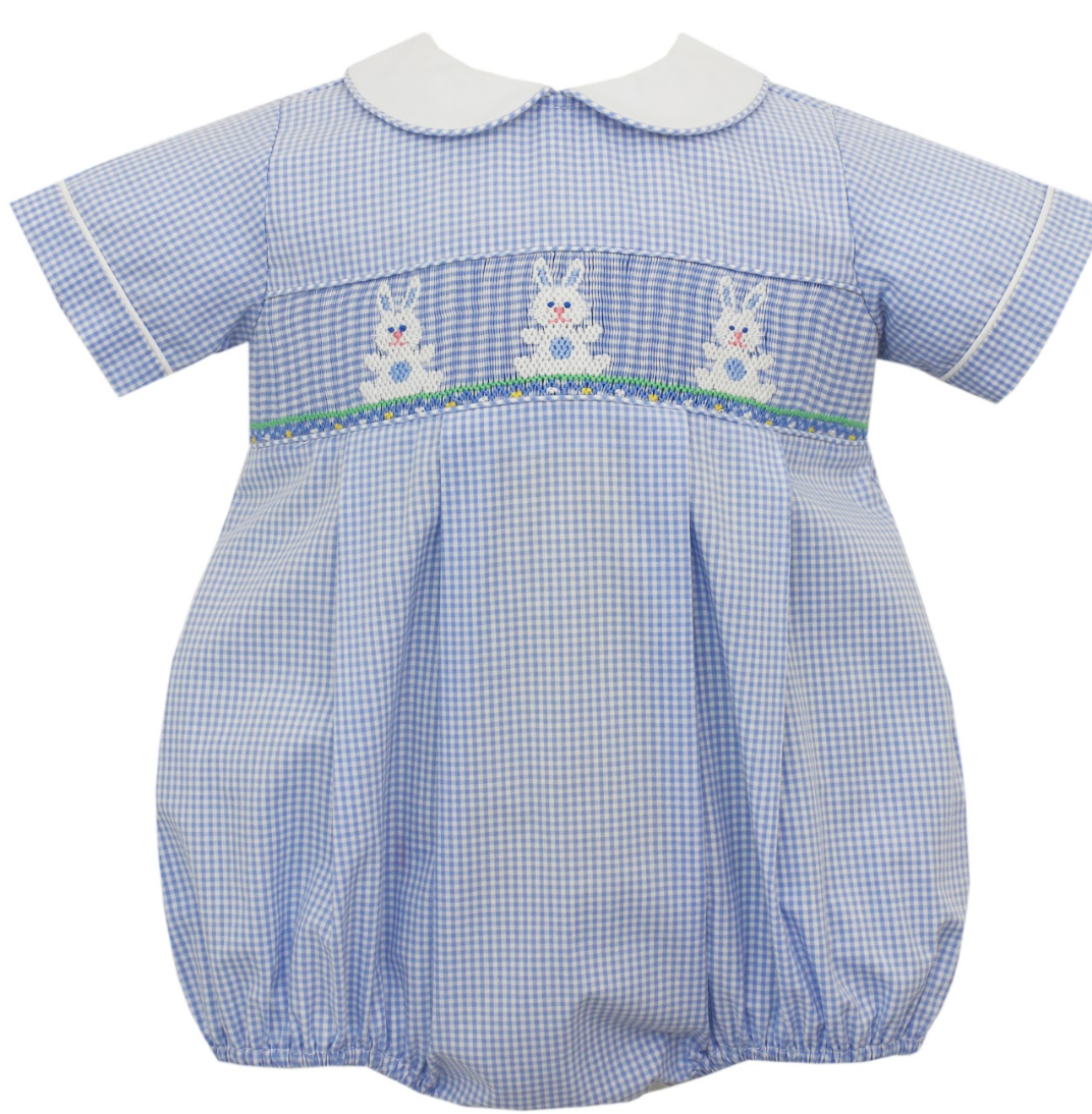 BUNNY Smocked BOY'S BUBBLE 115BB
