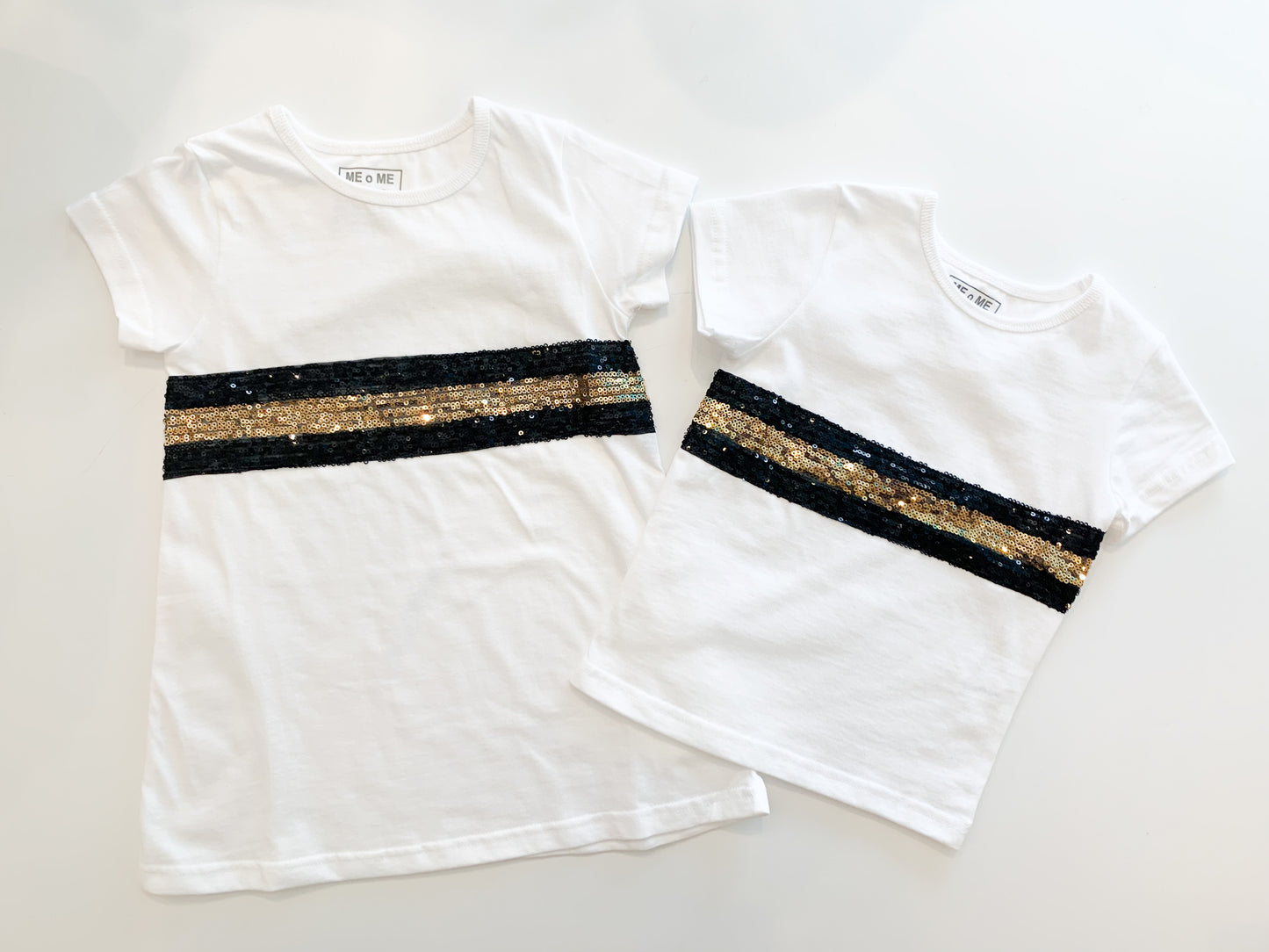 Saints Sequin Short Sleeve Crew Neck Tee