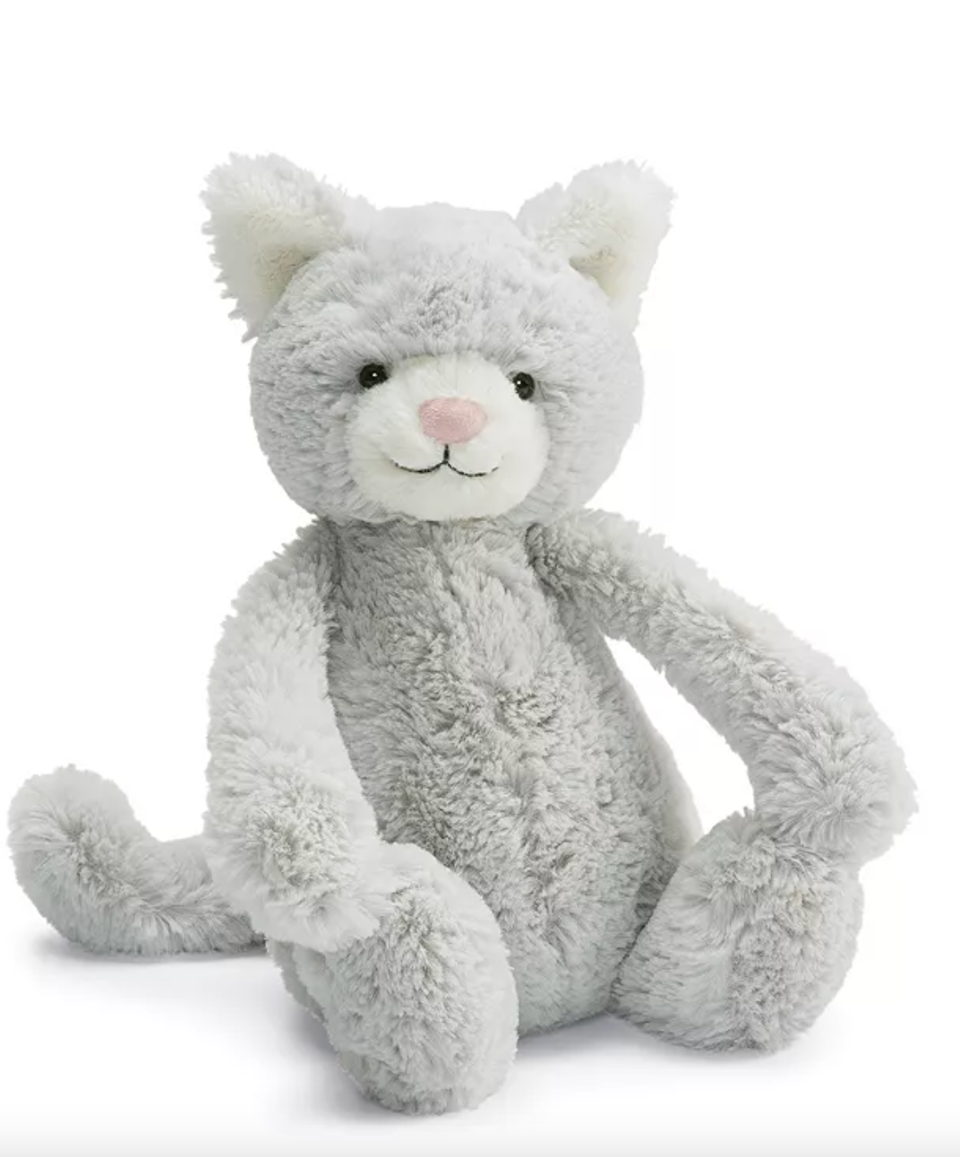 Bashful Grey Kitty Medium