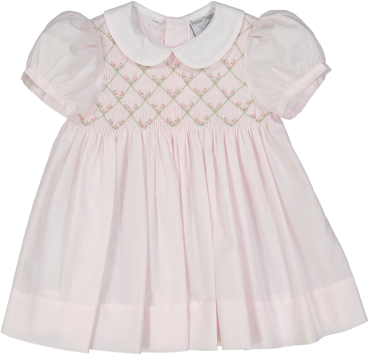 Rosebud Diamond Smocked Dress 3709