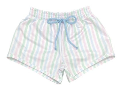 James Swim Shorts Pastel Stripe