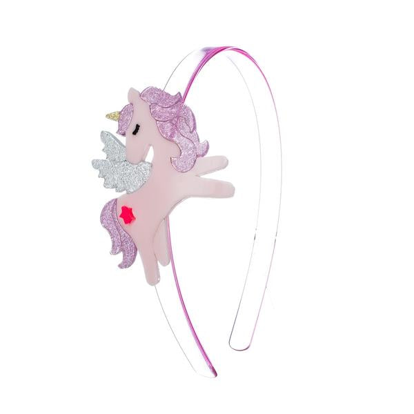 Headband Winged Unicorn Glitter